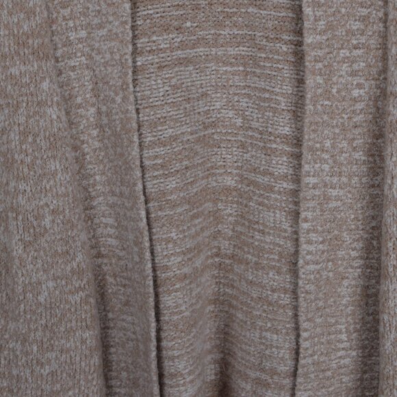 LOFT Womens Lagenlook Long Sleeveless Sweater Vest Tan Cardigan Winter Fall Cozy - Picture 4 of 14